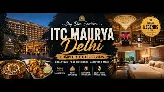 Thumbnail: ITC Maurya Delhi Hotel Review — Luxury Room Tour, Pavilion and Bukhara Restaurant Review