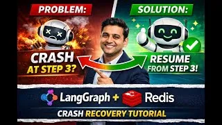 Thumbnail: LangGraph Crash Recovery Explained | Resume AI Workflow from Last Step using Redis