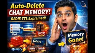 Thumbnail: How Chat Memory Auto-Deletes in GenAI Systems | Redis TTL Practical Demo