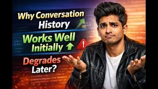 Thumbnail: Conversation History Ruins LLM Responses 🤯 | Tipping Point Explained with FastAPI + Gemini