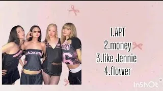 Thumbnail: BLACKPINK APT,money,like jennie,flower 4 in 1 #blackpink #jisoo #jennie #rose #lisa #song 