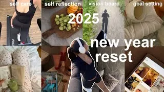 Thumbnail: RESET with me for 2025! *goal setting, self reflection, self care*