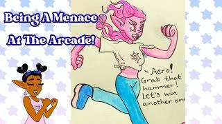 Thumbnail: (My OCs)  ✨️ Arcade Excitement! Gesture Scene Practise 