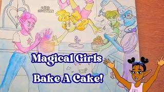 Thumbnail: Practising Scenes! | Magical Girl Group Baking A Cake!