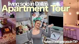 Thumbnail: *realistic* Apartment Tour Living Solo in Dallas ✨ | what $1500 gets you in Texas!