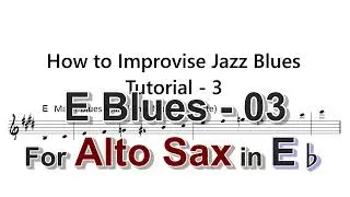 Thumbnail: How to Improvise - D Blues - Tutorial for Tenor Sax -2 (minor Blues Scale)