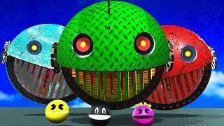 Thumbnail: Pac-Man vs Cartoon Cat vs Robot Pac-Man 😱🔥 (Ultimate Battle)