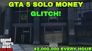 Thumbnail: GTA 5 AFTER PATCH EASY SOLO MONEY GLITCH IN GTA ONLINE! 2 MILLION PER HOUR (UNLIMITED MONEY GLITCH)