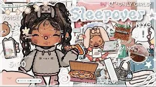 Thumbnail: *CHAOTIC* SLEEPOVER in NYC !! 🐛🗽🎞 ||voiced🎙||Toca Boca Life World Roleplay 🍙🗽🎀. ᐟ