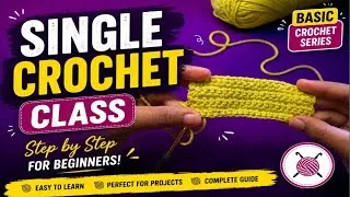 Thumbnail: Free crochet class -3|| single crochet for beginners tamil SBaariwork #crochet #beginners #tamil 