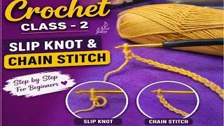 Thumbnail: Free crochet class - 2 || class for beginners tamil || SBaariwork #crochet #trending 