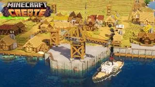 Thumbnail: I Built A WORKING Colony Dockyard With Create