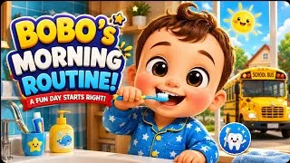 Thumbnail: Brush Brush Brush Your Teeth 🦷 | Bobo’s Morning Routine | Kids Songs & Healthy Habits