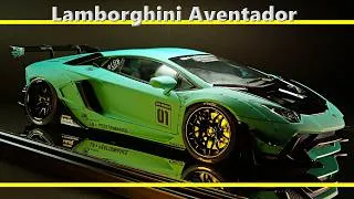 Thumbnail: LIBERTY WALK Lamborghini Aventador Limited / Aoshima 1/24 / Scale Model / full build / ASMR