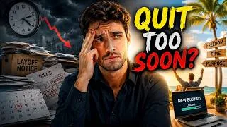 Thumbnail: The Hidden Cost of Quitting Your Job Too Early A Reality Check for New Entrepreneurs