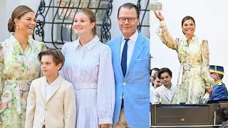 Thumbnail: Crowds gather at Solliden to celebrate Crown Princess Victoria's birthday
