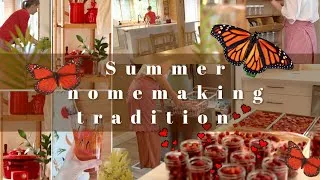 Thumbnail: Summer homemaking | homemade cola | 25 POUNDS OF STRAWBERRIES , homemaking tips and recipes