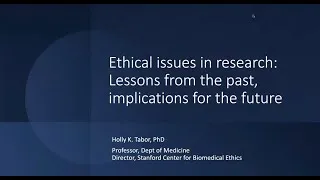 Thumbnail: Good Clinical Practice and Ethics with Holly Tabor, PhD