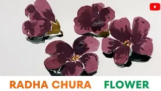 Thumbnail: How to draw Radhachura flower || Drawing || Painting