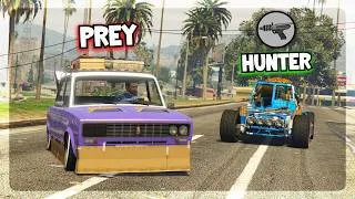Thumbnail: 7 VS 1 GTA V MANHUNT: UP N' ATOMIZER EDITION