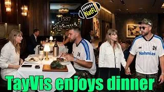 Thumbnail: Travis Kelce & Taylor Swift happily enjoyed dinner at 1587 Prime after the Chiefs' game.