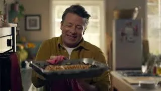 Thumbnail: Jamie Eat Yourself Healthy S1E2 | Brain-Boosting Meals: Salmon Traybake & Spinach Fritters