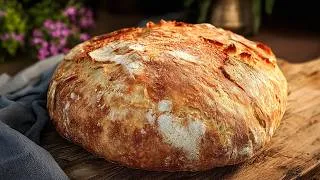 Thumbnail: Why didn't I know this method before! Incredibly simple, fast and delicious! No knead bread.