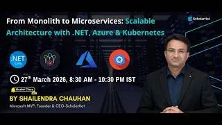 Thumbnail: From Monolith to Microservices 🚀 How Real Architects Design Scalable Systems | ScholarHat