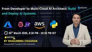 Thumbnail: From Developer to Multi-Cloud AI Architect | Build & Deploy AI Apps on Azure & AWS | ScholarHat