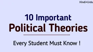 Thumbnail: Top 10 Political Theories Every Student Must Know | Political Science Made Easy Urdu + Hindi 