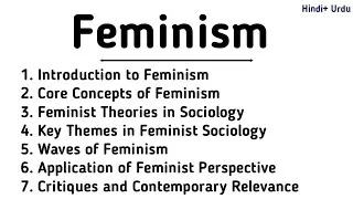 Thumbnail: What is Feminism ? Introduction| Core Concepts | Feminism Theories | Waves of Feminism | Sociology 