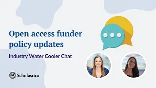 Thumbnail: Open access funder policy updates: water cooler chat with Ashley Farley