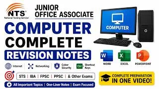 Thumbnail: NTS Junior Office Associate Computer Preparation | Computer and Office Automation | JOA 2026