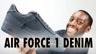 Thumbnail: Nike Air Force 1 '07 LV8 Denim Anthracite Ash On Foot Review QuickSchopes 932 Schopes IR0951 003