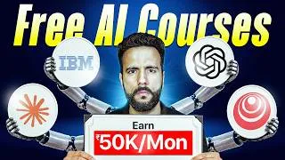 Thumbnail: Learn These 5 FREE AI Courses Before It's Too Late!