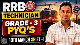 Thumbnail: RRB Technician Grade 3 PYQs | Science PYQs | RRB Technician 2026 #grade3 #raiways 