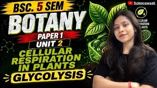 Thumbnail: Cellular respiration: Glycolysis|BSc 5th semester botany paper 1 Unit 2💯🔥 Complete Lecture 
