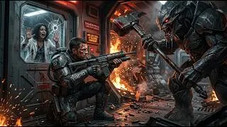Thumbnail: She Dismissed Him as "Only Her Guard" — He Stood Between Her and a Titan | HFY Romance Sci-Fi