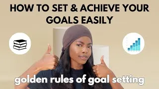 Thumbnail: HOW TO SET REALISTIC ACADEMIC GOALS THAT YOU CAN ACHIEVE EASILY