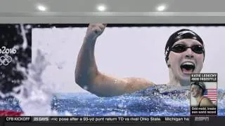 Thumbnail: Katie Ledecky Breaks World Record In 400 Freestyle - Rio Olympics 2016