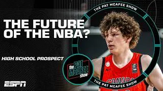 Thumbnail: Looking at 7'6" 15 year-old Jeremy Gohier 😱 'THIS GUY'S GONNA BE A PROBLEM!' | The Pat McAfee Show
