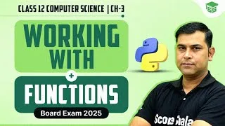 Thumbnail: Working with Functions in Python | Chapter 03 Class 12th Computer Science | Class 12th CBSE