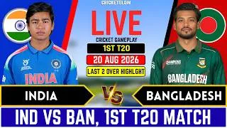 Thumbnail: India A vs Bangladesh A 1st T20 Match l IND vs BAN Live Score and commentary, Last Over 2 Highlights