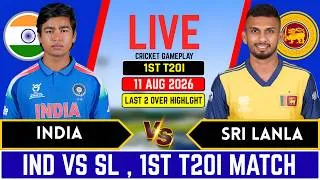 Thumbnail: India vs Sri Lanka 1st T20I Match l IND vs SL Live Score and commentary, Last 2 Over Highlights