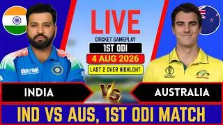 Thumbnail: India vs Australia 1st ODI Match l IND vs AUS Live Score and commentary, Last 2 Over Highlights