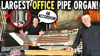 Thumbnail: The WORLD'S LARGEST Pipe Organ IN AN OFFICE! Stockwerk Gröbenzell - Scott Brothers Duo On Tour