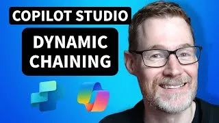 Thumbnail: How to use Dynamic Chaining #AI Topic in #CopilotStudio ✨| 🎟️ Win EPPC tickets 🎉