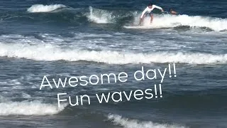 Thumbnail: Awesome surf session! Fun waves! (First Surfing video!!)