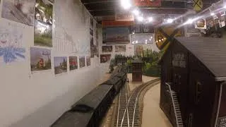 Thumbnail: HO scale C&O coal consist at crossover