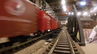Thumbnail: Trackside view model railroad HO scale mixed freight